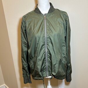 Prana Olive Green Women's Bomber Jacket